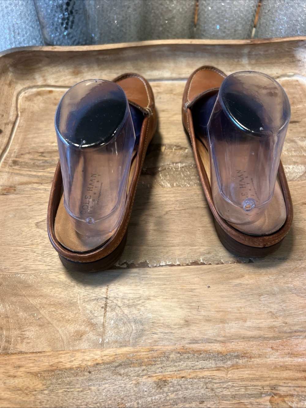 Cole Haan Women's Brown Leather Loafers - Picture 3 of 7